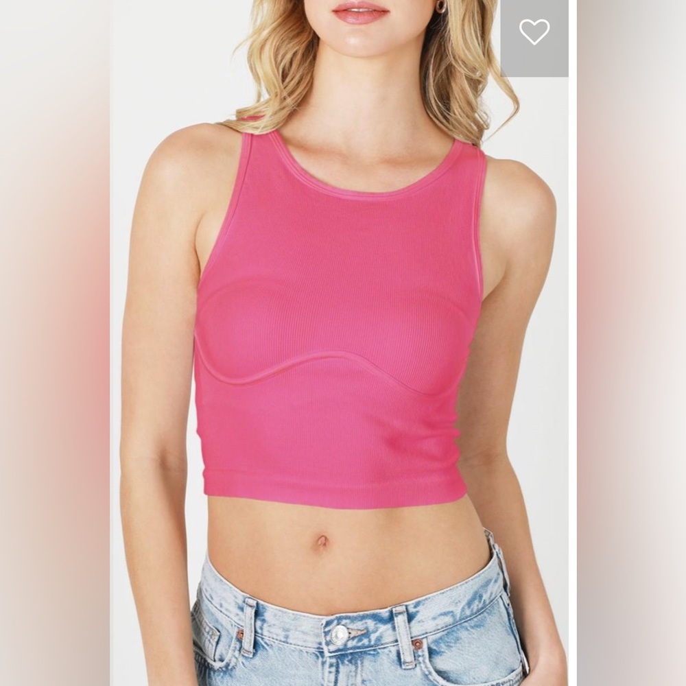 NIKIBIKI HIGH NECK FAUX WIRE CAMI